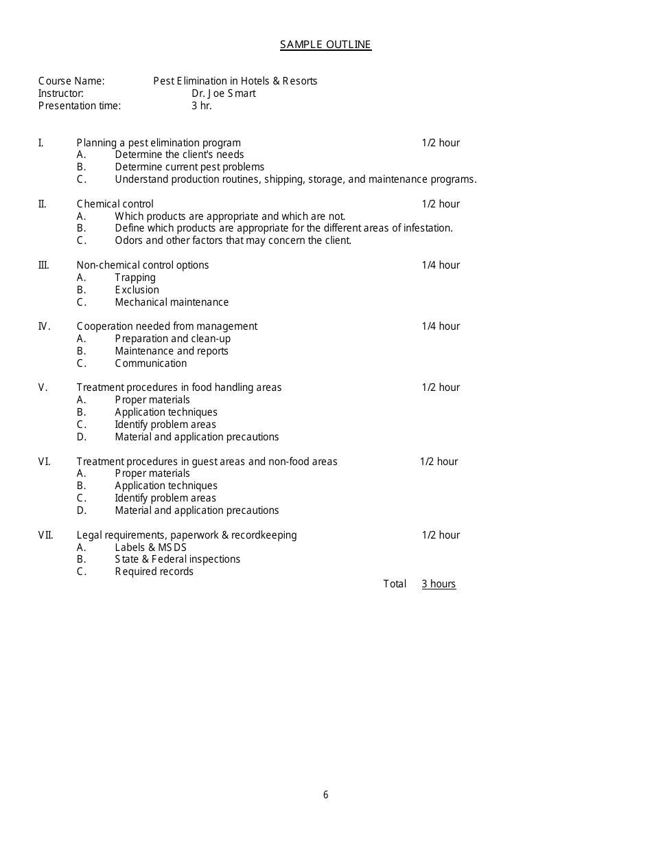 Continuing Education Course Provider Application Guidelines  Packet - Arizona, Page 6