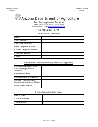 Complaint Form - Arizona