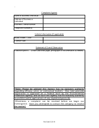 Complaint Form - Arizona, Page 2
