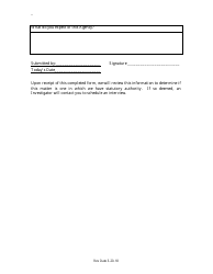 Complaint Form - Arizona, Page 3