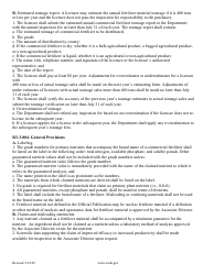 Application for Registration of Specialty Fertilizers - Arizona, Page 12