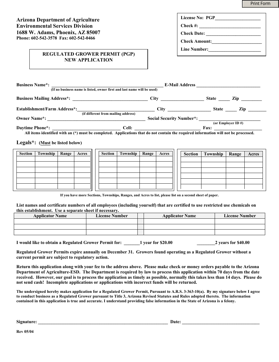 arizona-regulated-grower-permit-pgp-new-application-form-fill-out