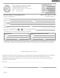 Document preview: New Seed Labeler License Application Form - Arizona