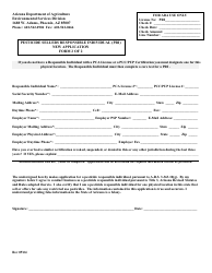 Pesticide Seller Permit (Psp) New Application Form - Arizona, Page 2