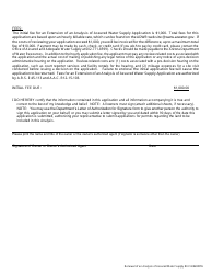Application for an Extension of an Analysis of Assured Water Supply - Arizona, Page 4