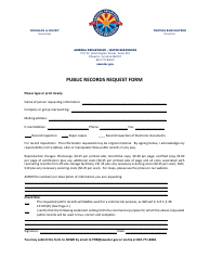 Public Records Request Form - Arizona