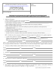 Application for an Assignment of a Type B or Unclassified Certificate of Assured Water Supply - Arizona, Page 4