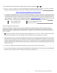 Analysis of Adequate Water Supply Application Form - Arizona, Page 5