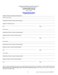 Analysis of Adequate Water Supply Application Form - Arizona, Page 8