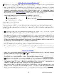 Application for a Water Report - Arizona, Page 5