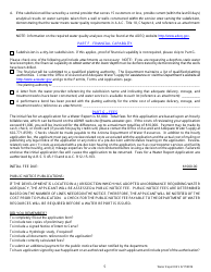 Application for a Water Report - Arizona, Page 6