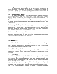 Instructions for Statement of Claimant Form - Stockpond Use - Arizona, Page 2