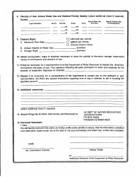 Statement of Claimant Form for Irrigation Use - San Pedro River Watershed - Maricopa County, Arizona, Page 2