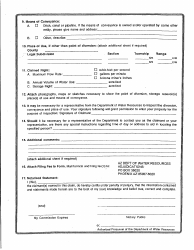 Statement of Claimant Form for Other Uses - Verde River Watershed - Maricopa County, Arizona, Page 2