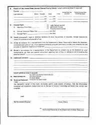 Statement of Claimant Form for Irrigation Use Amendment - Maricopa County, Arizona, Page 2