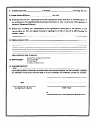 Statement of Claimant Form for Domestic Use Amendment - Apache County, Arizona, Page 2