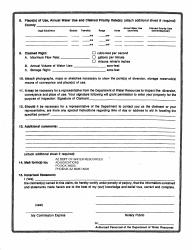 Statement of Claimant Form for Irrigation Use Amendment - Apache County, Arizona, Page 2