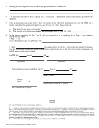 Form 476.01-T2 Late Application for Type 2 Non-irrigation Grandfathered Right - Arizona, Page 2