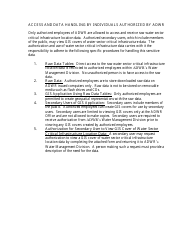 Request for Authorization to View Water Sector Critical Infrastructure Data - Arizona, Page 2