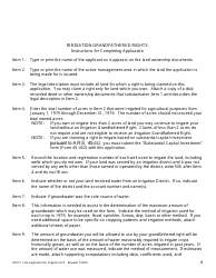 Form 476.01-IR Late Application for a Irrigation Grandfathered Right - Arizona, Page 4