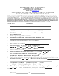 Form DWR132LI Application for Development Plan Approval to Retire an Irrigation Grandfathered Right for a Non-irrigation (Type 1) Use - Arizona, Page 3