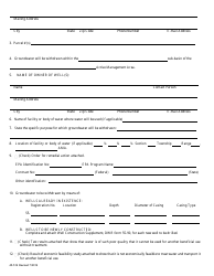 Form 45-516 Application for Permit to Withdraw Poor Quality Groundwater Within an Active Management Area - Arizona, Page 2