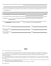 Form 45-516 Application for Permit to Withdraw Poor Quality Groundwater Within an Active Management Area - Arizona, Page 3