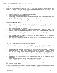 Application for Permit to Appropriate Public Water of the State of Arizona for Instream Flow Purposes - Arizona, Page 3