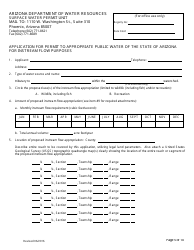 Application for Permit to Appropriate Public Water of the State of Arizona for Instream Flow Purposes - Arizona, Page 5