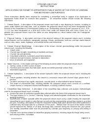 Application for Permit to Appropriate Public Water of the State of Arizona for Instream Flow Purposes - Arizona, Page 8