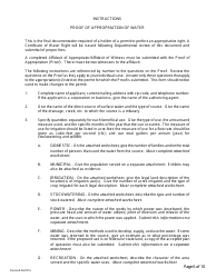 Application for Certificate of Water Right (Proof of Appropriation) of Water - Arizona, Page 6