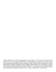 Formulario CC-228-S Registro Presupuestario De Empleo Propio - Arizona (Spanish), Page 2
