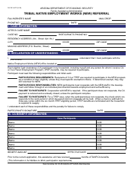 Document preview: Form FA-161-A-FF Tribal Native Employment Works (New) Referral - Arizona