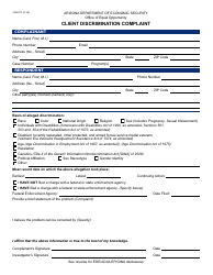 Document preview: Form J-020-FF Client Discrimination Complaint - Arizona