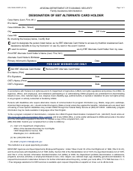 Document preview: Form FAA-1004A FORFF Designation of Ebt Alternate Card Holder - Arizona