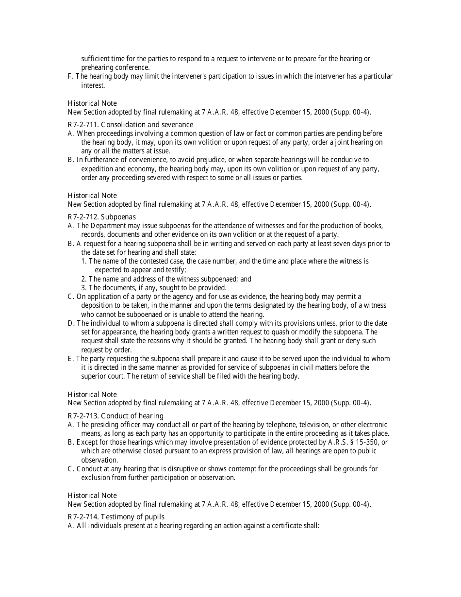 Statement of Allegations Packet - Arizona, Page 14