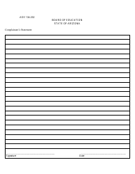 Statement of Allegations Packet - Arizona, Page 5