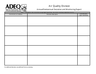 Annual/Semiannual Deviation and Monitoring Report Form - Arizona, Page 2