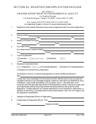 Registration Application Packet for Dry Cleaning Facilities - Arizona, Page 4