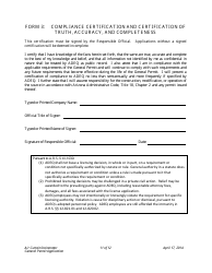 Application Packet for Air Curtain Incinerators General Permit - Arizona, Page 11