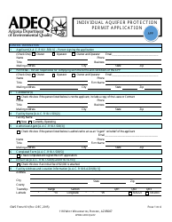 ADEQ Form GWS101 Individual Aquifer Protection Permit Application - Arizona, Page 3