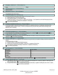 ADEQ Form GWS101 Individual Aquifer Protection Permit Application - Arizona, Page 4