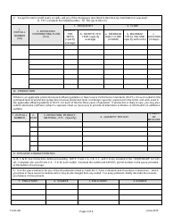 ADEQ Form 2D Application for Manufacturing, Mining and Silvicultural Operations That Propose to Discharge Process Wastewater - New Sources and New Dischargers - Arizona, Page 2