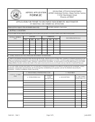 ADEQ Form 2C Application for Permit to Discharge Non-domestic Wastewater by Industrial and Commercial Operations - Arizona