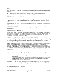 Instructions for ADEQ Form 1 Arizona Pollutant Discharge Elimination System Permit Application - Arizona, Page 10