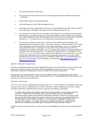 Instructions for ADEQ Form 1 Arizona Pollutant Discharge Elimination System Permit Application - Arizona, Page 5