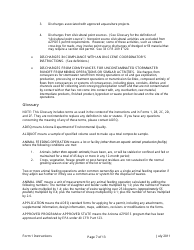 Instructions for ADEQ Form 1 Arizona Pollutant Discharge Elimination System Permit Application - Arizona, Page 7