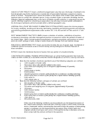 Instructions for ADEQ Form 1 Arizona Pollutant Discharge Elimination System Permit Application - Arizona, Page 8