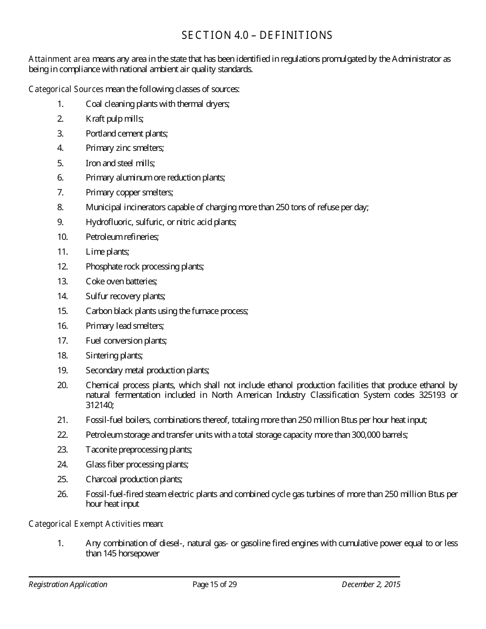 Standard Registration Application Form - Arizona, Page 15