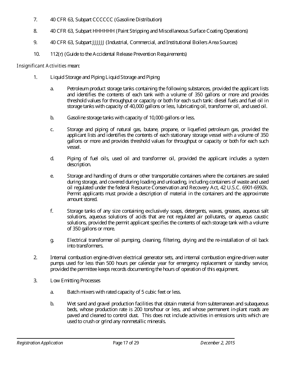 Standard Registration Application Form - Arizona, Page 17
